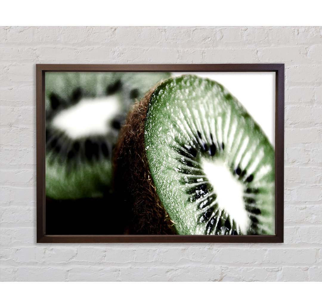 Gerahmtes Wandbild Fresh Kiwi 1