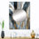 Myrth or et gris Impressions de l'énergie bohémienne I - miroir de plumes bohème, miroir mural traditionnel unique, art imprimé en métal