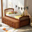 Lits simples peu encombrants, plateforme de rangement en bois massif pour enfants