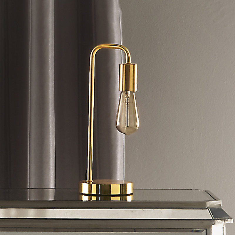 Aydan Metal Desk Lamp, Satin Brass