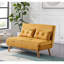 Donlon 2 Seater Velvet Sofa Bed-1582512054
