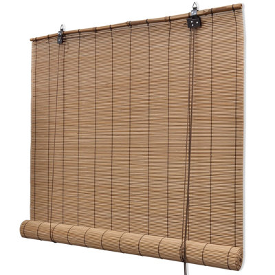 Semi Sheer Bamboo Roller Blind
