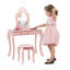Demott Kids Vanity Table with Mirror