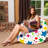 Bean Bag Chair for Kids, Teens, and Adults - Filled with Soft Beads, Includes Removable and Machine Washable Cover - Multiple Colors, Sizes and Fabrics including Soft Nylon & Canvas with Patterns-1783236413-1785356750