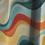 Nostalgic Mod Waves I - Rideau Mid-Century - Rideau occultant géométrique - 1 panneau-107538363