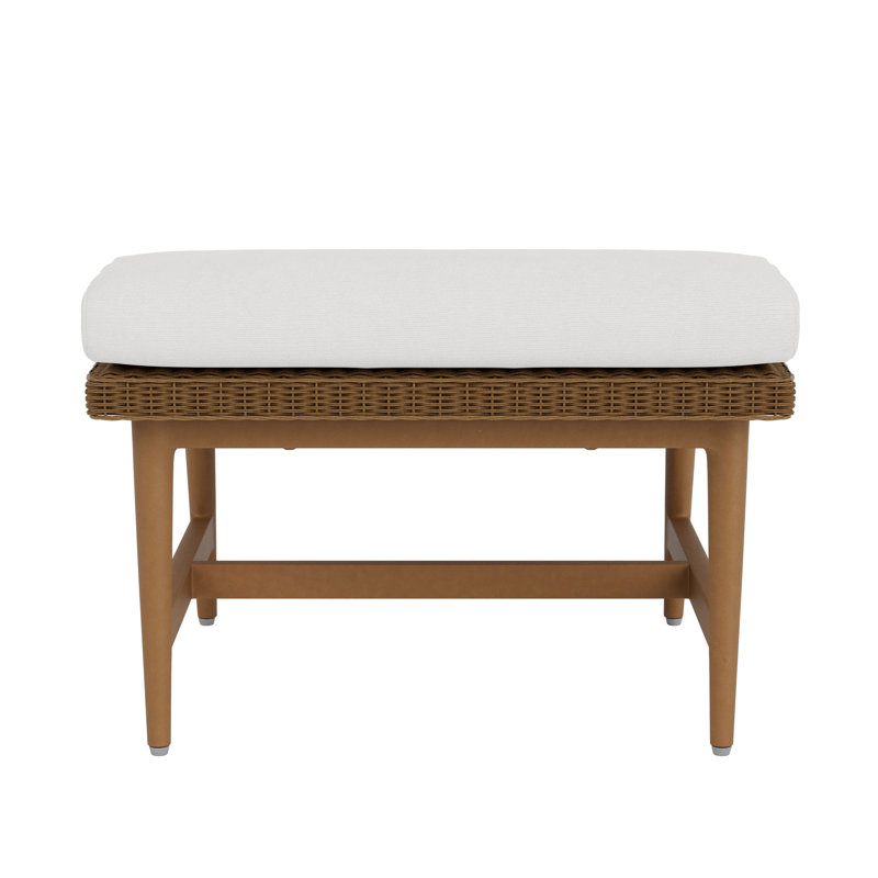 Outdoor Ottoman, White