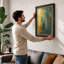 Vertical Contemplation Abstract - Framed Print-2129280060-2129280063