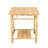 Zen End Table with Bottom Shelf