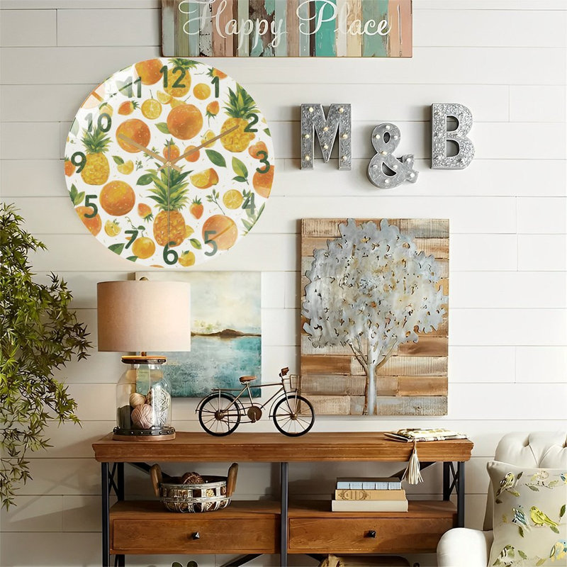 Horloge murale fruits