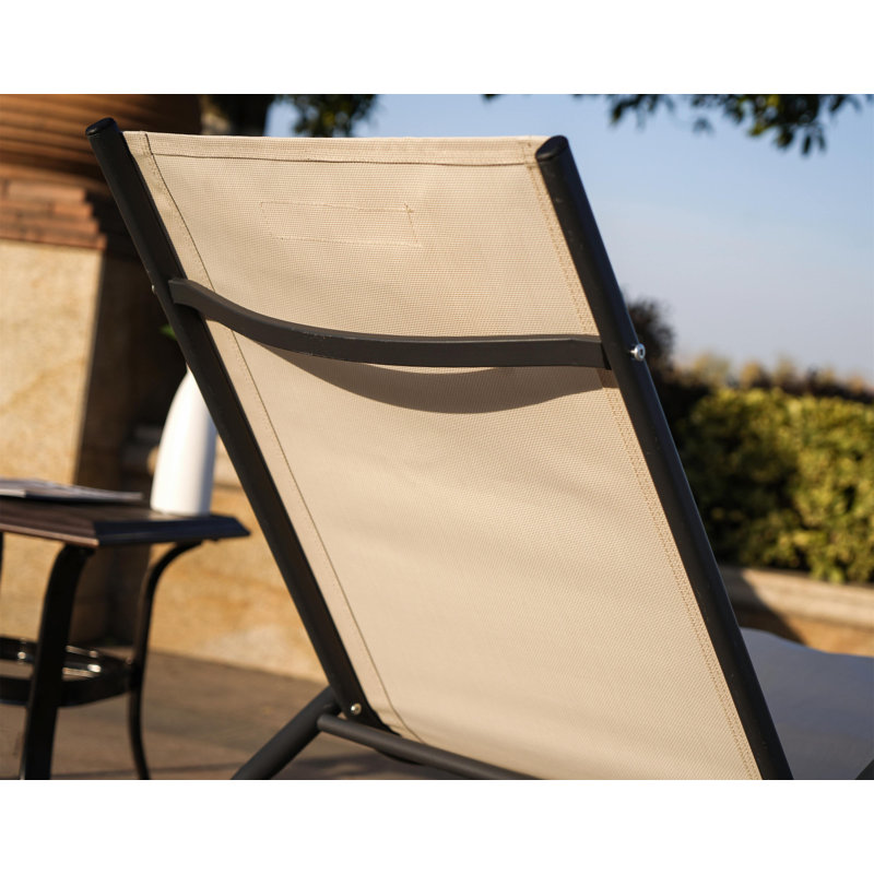 Saechao 58.6'''' Long Single Chaise(Set Of 2), Light Grey