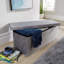 Geonte 100cm Wide Velvet Rectangle Wide Storage Ottoman