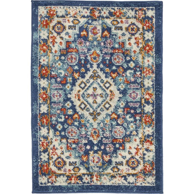 Oriental Indoor Rug, Rectangle 1'10" x 2'10"