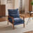 Masson Chenille Accent Chair Armchair With Pillow-1185751605