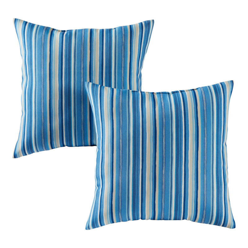 Housse de coussin d'extérieur carré Covington, Saphir