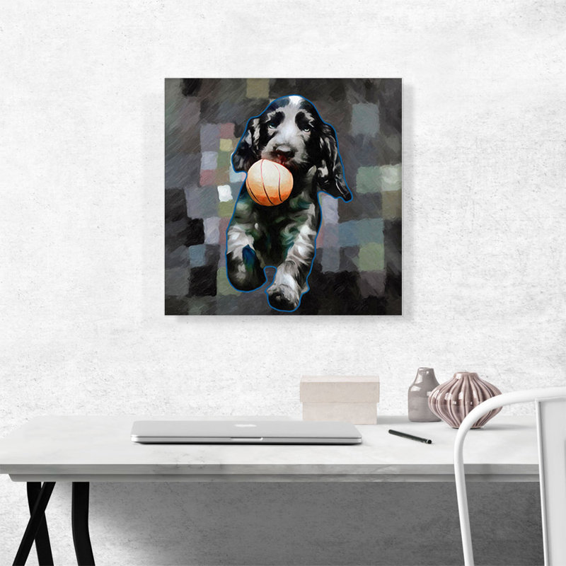 «English Cocker Spaniel Dog Breed Puppy», reproduction d'art sur toile tendue, H 18 po x l 18 po x P 0,75 po