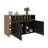 Abril Kitchen Island with Storage Cabinet, Shelves and Appliance Space