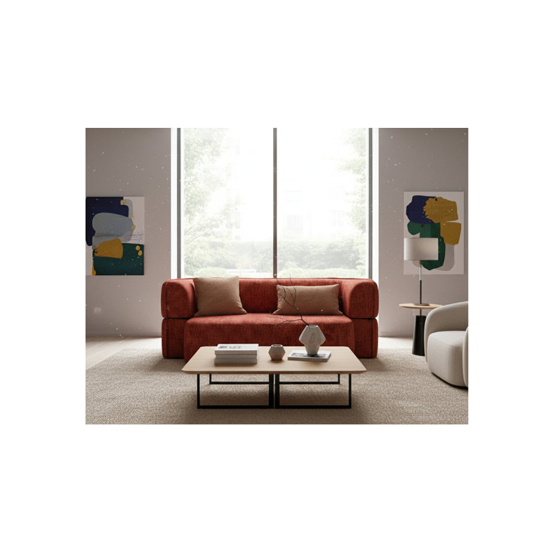 Soft Island Sofa, Red