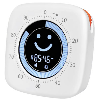 Time Timer, Rechargeable Digital Visual Countdown Timer – Large Display, Adjustable Volume, For Kitchen, Classroom, Gym, Homework, Cooking