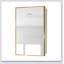 Armoire à pharmacie blanche avec miroir 16 x 28 pouces avec cadre en métal, durable et élégante pour une installation murale ou encastrée