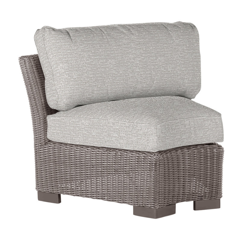Club Woven Patio Chair with Cushions, No Welt, Indigo Velvet, Oyster