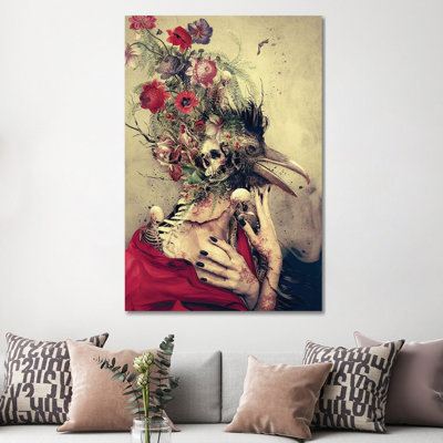 Raven by Riza Peker - Wrapped Canvas Graphic Art