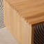 Burlywood Solid Wood Rectangular Coffee Table