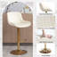 Ensemble de tabourets de bar, tabourets de bar pivotants à hauteur réglable avec dossier, chaise de bar rembourrée en velours avec repose-pieds, tabouret d'îlot de cuisine sans accoudoirs pour îlot de cuisine, pub, café-2077258658-2077258669