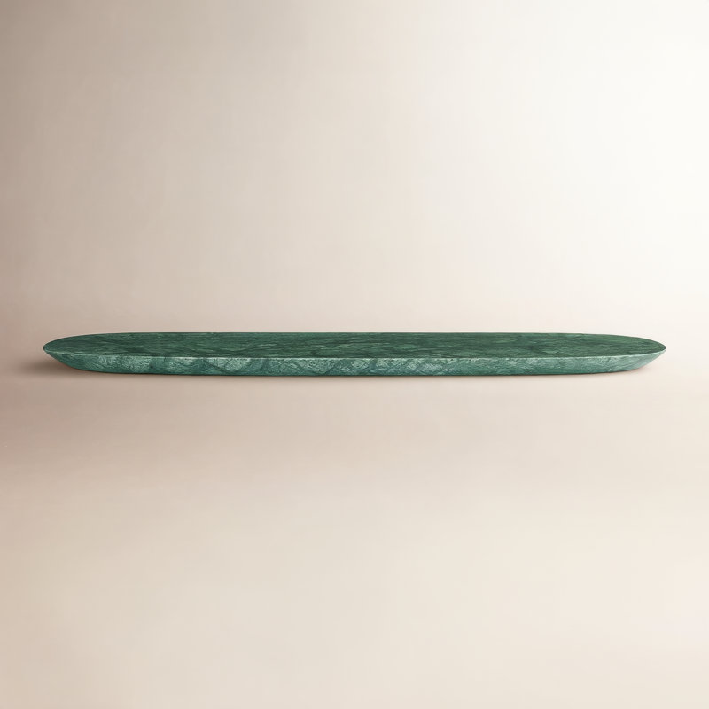 Delicious Marble Decorative Tray, 1" H x 26" W x 9" D, Green Marble