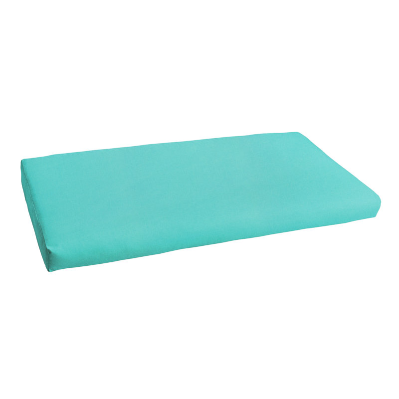 Outdoor Bench Seat Cushion, 2" H x 37" W x 17" D, Canvas Aruba Sunbrella® Canvas