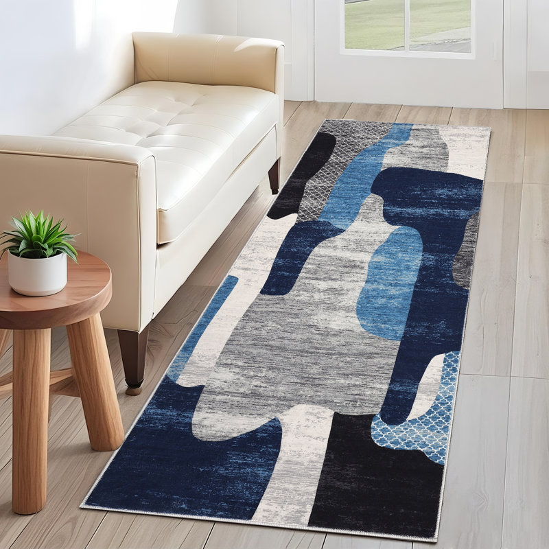 Tapis de salon Modern Abstract, Tapis de couloir 2 pi x 6 pi
