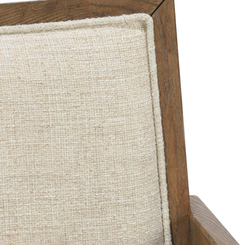 Dolton Upholstered Solid Wood Arm Chair
