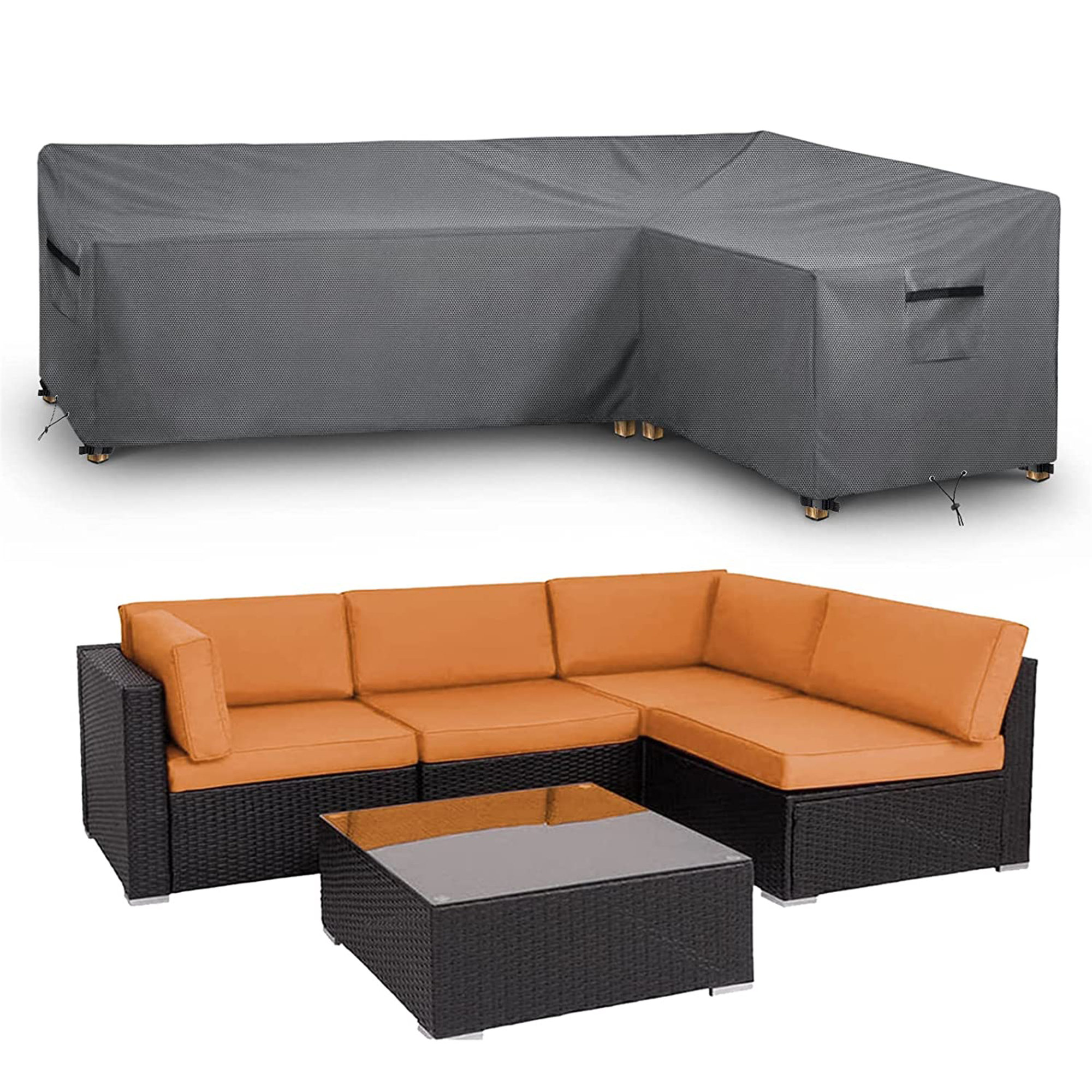Arlmont & Co. Outdoor Patio Sectional Cover & Reviews Wayfair