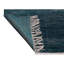 Wool Geometric Area Rug in Green/Charcoal
