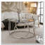 Table basse 31,5 "moderne avec plateau rond en verre et structure circulaire en métal-1502893860
