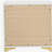 White and Gold 2-Drawer Rectangular Nightstand-1680929030
