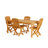 Ellie-Maye Rectangular Teak Outdoor Dining Table , in. W 35.50'' in. D-1887875928