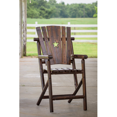 Ardoin Pine Outdoor 25.75'' Counter Stool