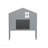 Headboard Storage Cabinet For Full-Size Montessori Floor Bed , Gray,Freely Collocation (Only 1-Piece Headboard)-1786951937