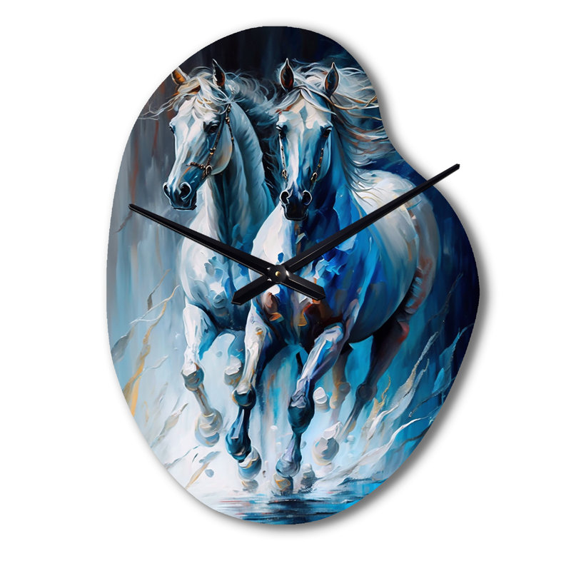 Horloge murale en métal Merck, Grand
