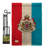 Double Sided 18.5'' H x 13'' W Burlap Flag Set