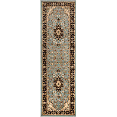 Tapis bleu clair Belliere Medallion Kashan