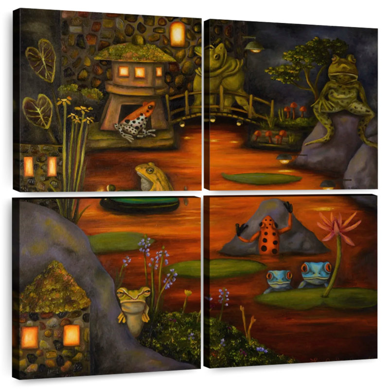 Brampt Frogland II, 18" H x 18" W
