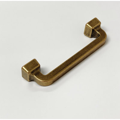 Mission "Capri" 3-3/4 Inch Drawer Pull In Antique Brass