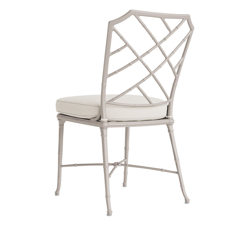 Calcutta Outdoor Dining Side Chair, Fusion Natural, Tan, Dove Smooth