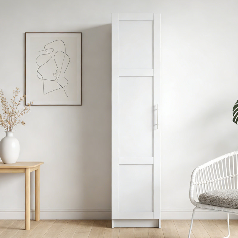 Armoire de rangement murale blanche empilable 70,87 ", 15,75" x 15,75 ", Blanc