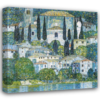 Art Lark Manor Klimt, galerie d'art Gustav sur toile tendue: Kirche in Cassone
