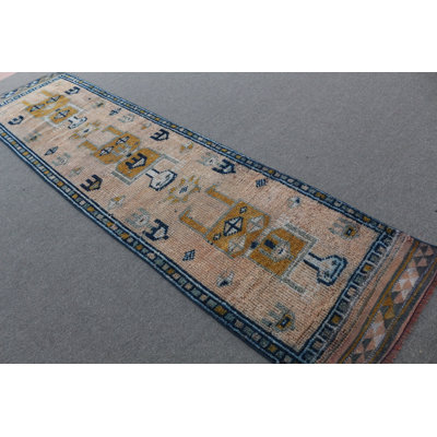 Anatolian Design Turkish Rug Is A Unique Vintage Runner For Home Decor Handmade From Kilim
