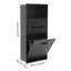 Armoire de rangement encastrée à 3 niveaux en acier inoxydable-524218230