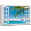 "Fenêtre vue de la plage tropicale"-98449136