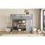Lit mezzanine en bois avec garde-robe, tablettes et armoire-324902103-324902102